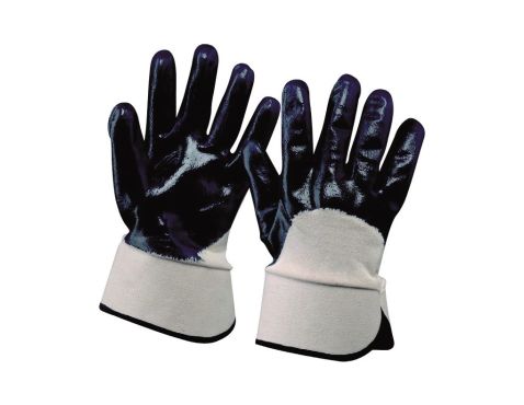Handske m/blå nitril 9