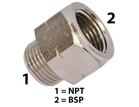 Adapter MS  1/4"BSP × 1/4"NPT